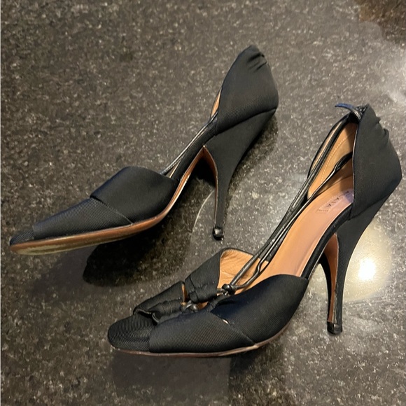 Alaia 4” open toe heels - Picture 2 of 11